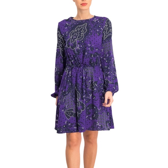 💜NEW MANGO Paisley Print Dress - Picture 6 of 16